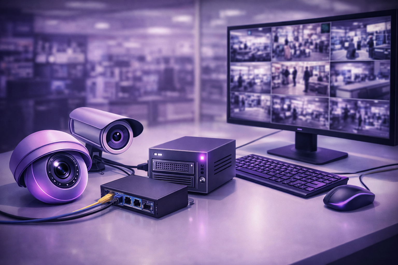 Монитор с сеткой видеопотоков